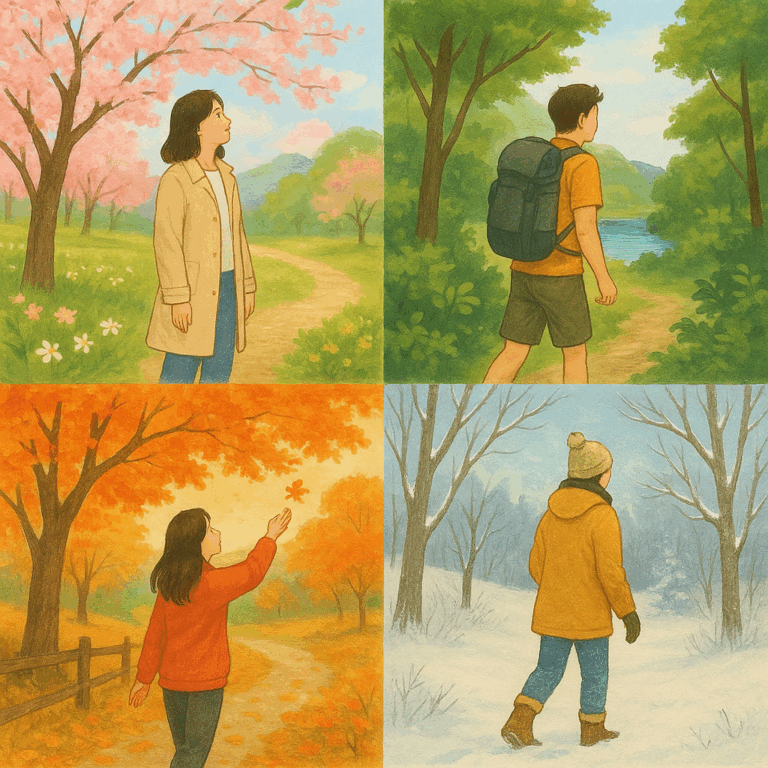 계절 따라 즐기는 자연 속 하루: 감성 가득 사계절 활동 가이드