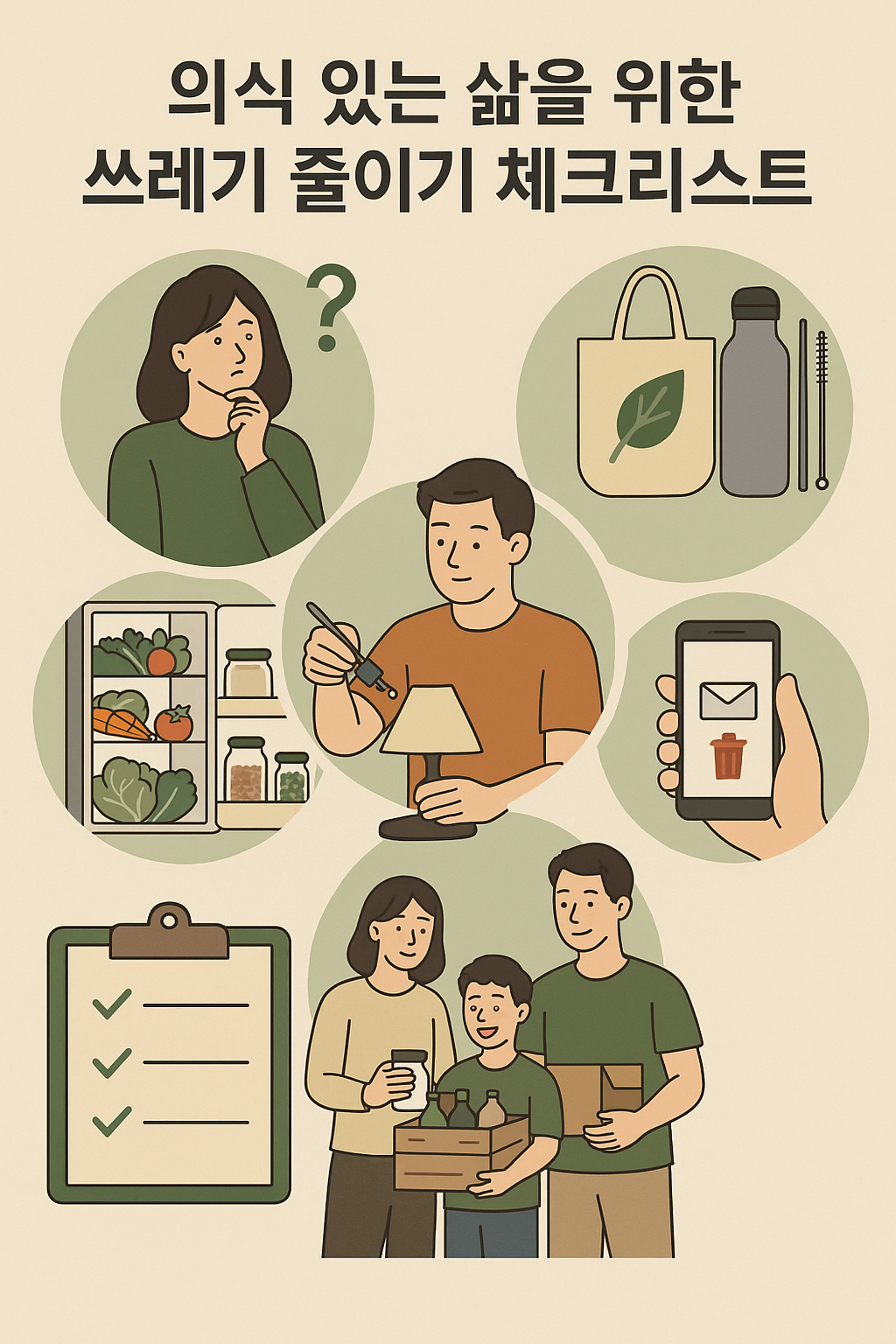 버리는 습관을 바꾸면 인생이 달라집니다: 친환경 체크리스트