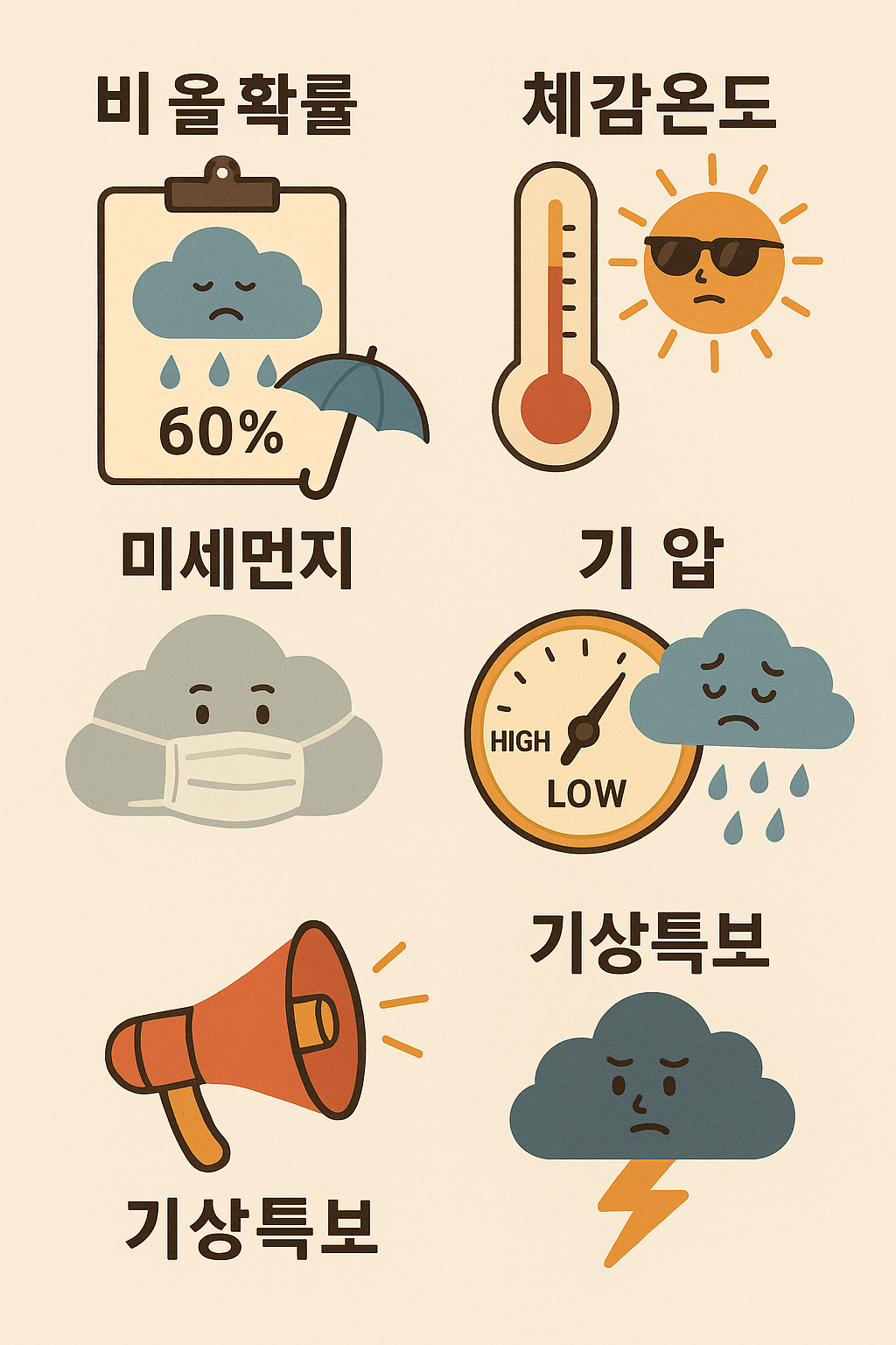 외출 전 꼭 알아야 할 날씨 용어, 하루를 바꾸는 기상 상식